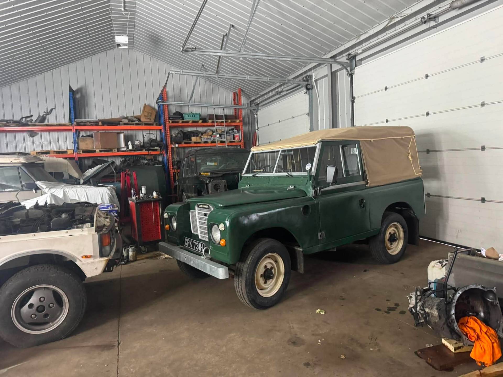Green Series III with canvas tilt in the workshop